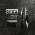 3Pcs 3D Metal Car Trunk Logo Sticker Grill Emblems Badge Decals For VW Golf 2 3 4 5 6 8 MK2 MK3 MK4 MK5 MK6 MK8 GTI Auto Parts