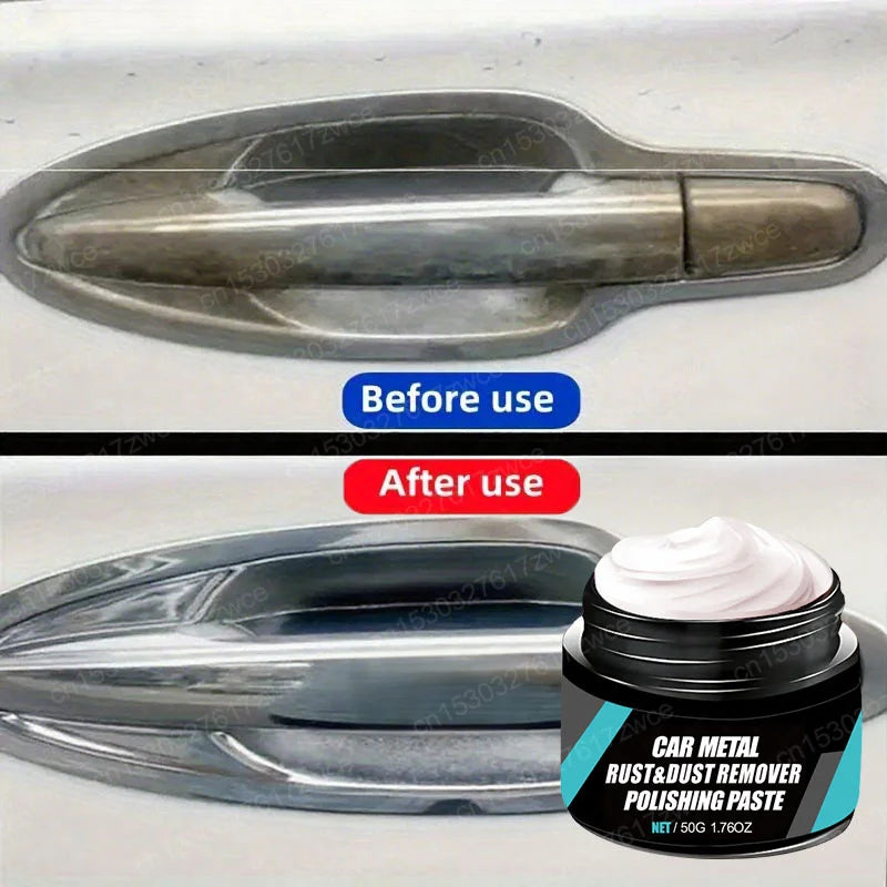 Car Rust Restoration Paste for Chrome Parts of Auto Rust And Fading on Car Wheels Designed for Renewing Oxidized Scratch Repair