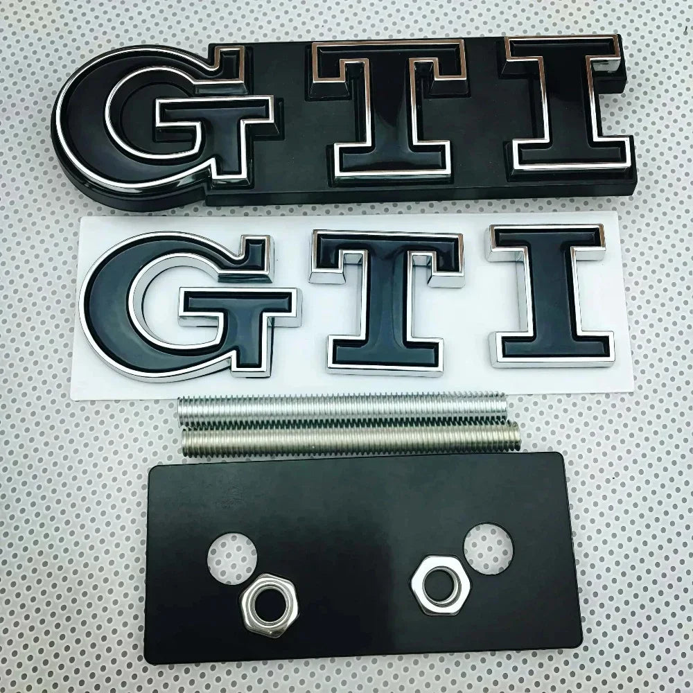 3Pcs 3D Metal Car Trunk Logo Sticker Grill Emblems Badge Decals For VW Golf 2 3 4 5 6 8 MK2 MK3 MK4 MK5 MK6 MK8 GTI Auto Parts