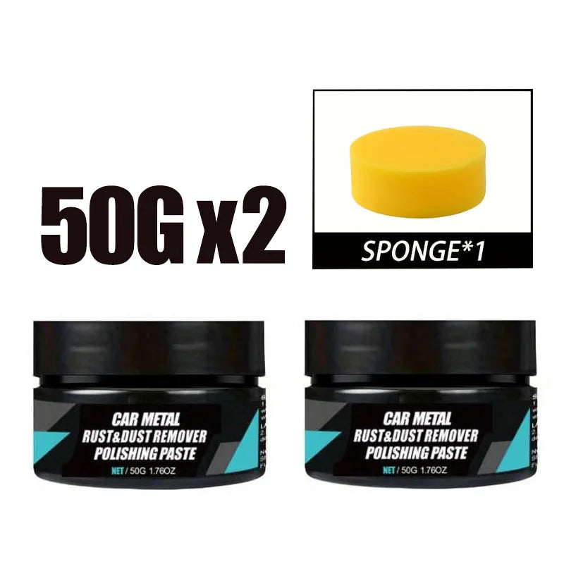 Car Rust Restoration Paste for Chrome Parts of Auto Rust And Fading on Car Wheels Designed for Renewing Oxidized Scratch Repair