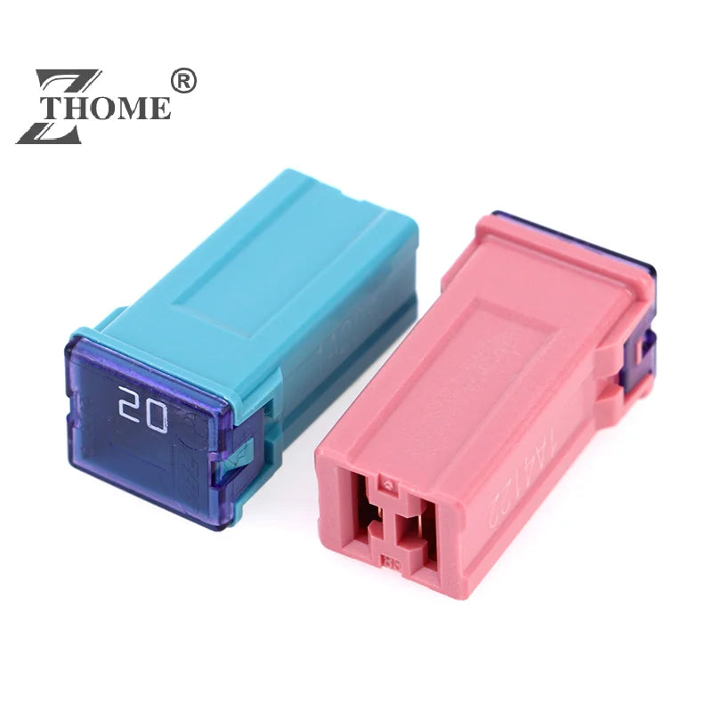 1Pc Mini Square Fuse 32V 20A 25A 30A 40A 50A60A Automotive Car Fuse With Plastic Box