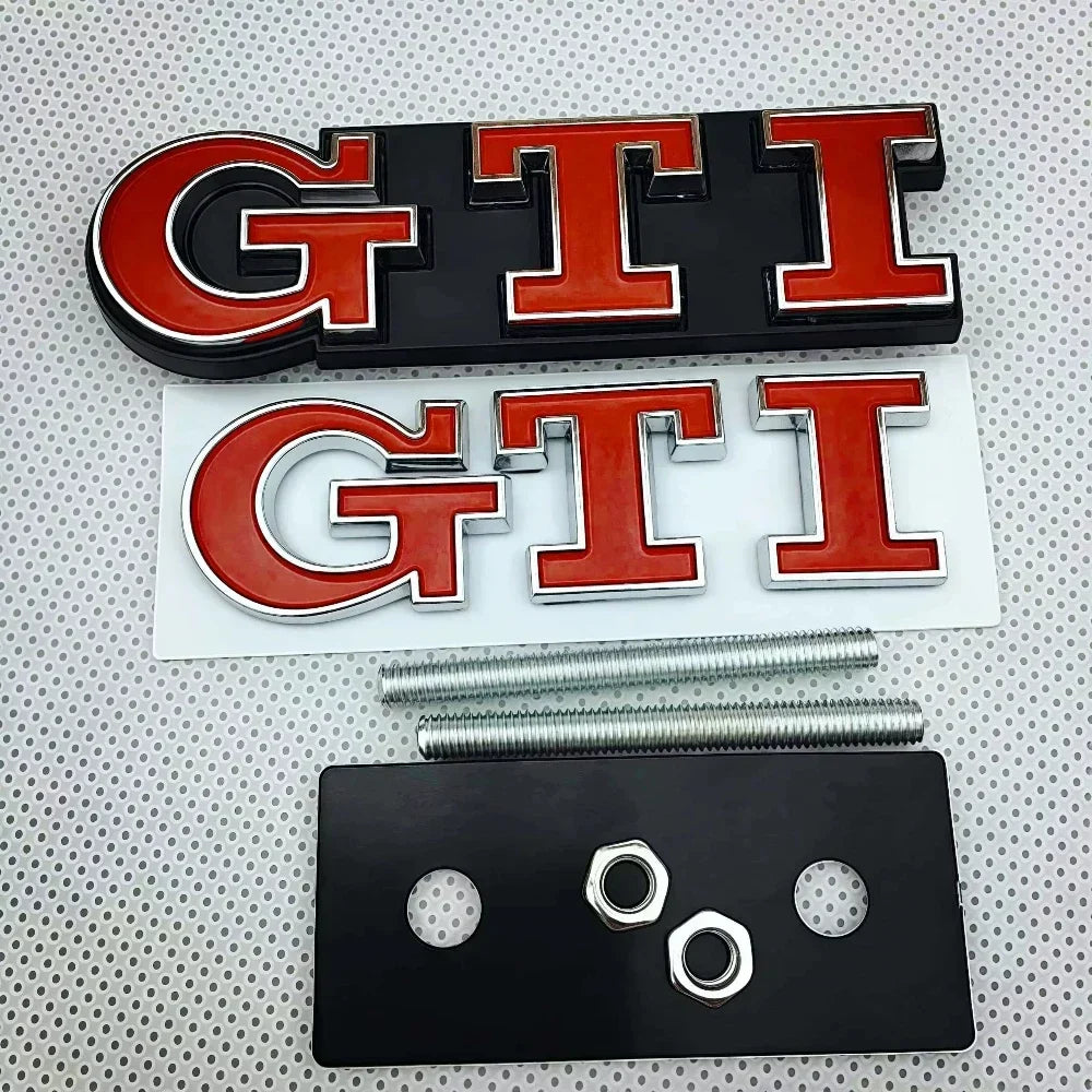 3Pcs 3D Metal Car Trunk Logo Sticker Grill Emblems Badge Decals For VW Golf 2 3 4 5 6 8 MK2 MK3 MK4 MK5 MK6 MK8 GTI Auto Parts